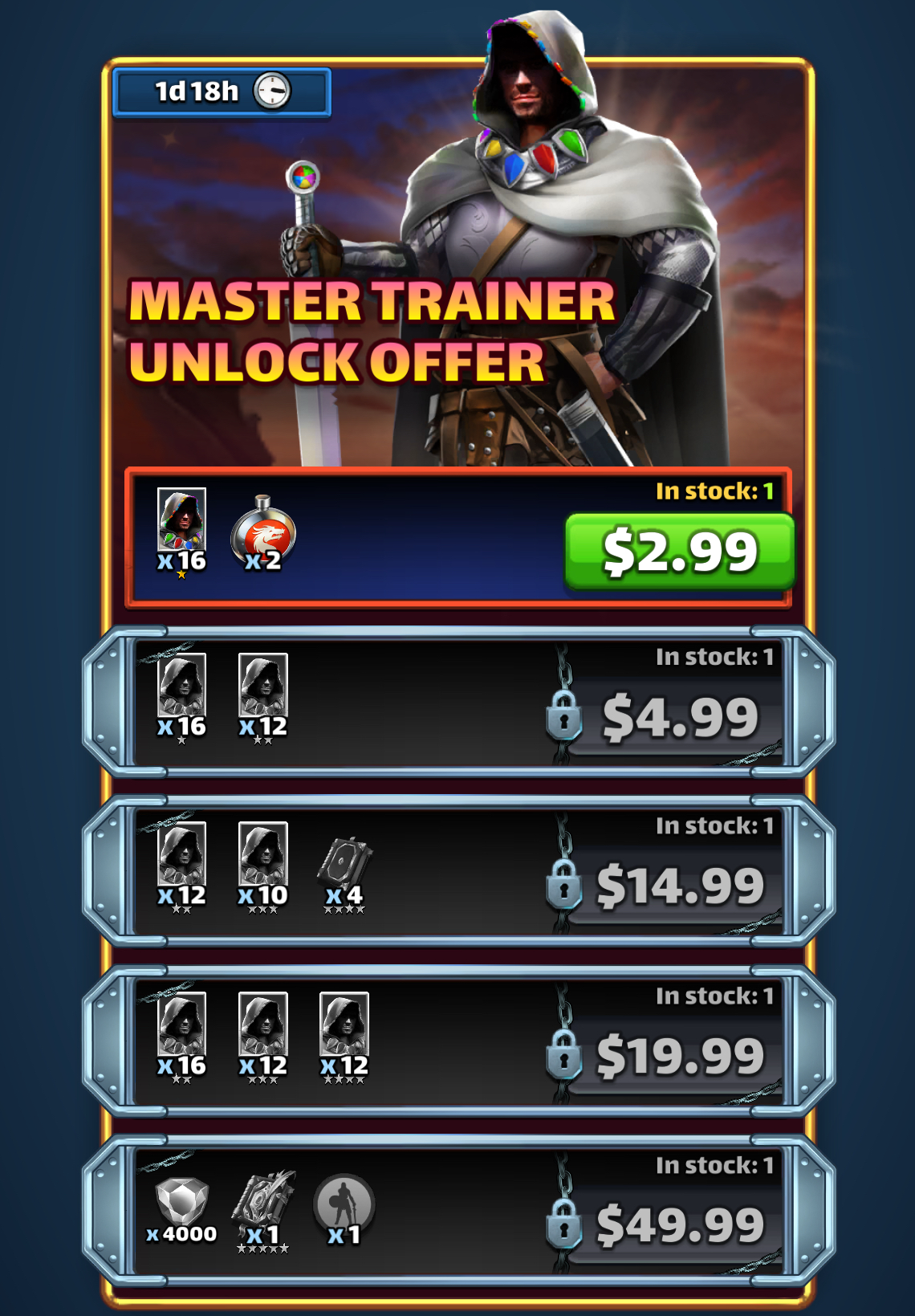 Master Trainer Unlock Offer