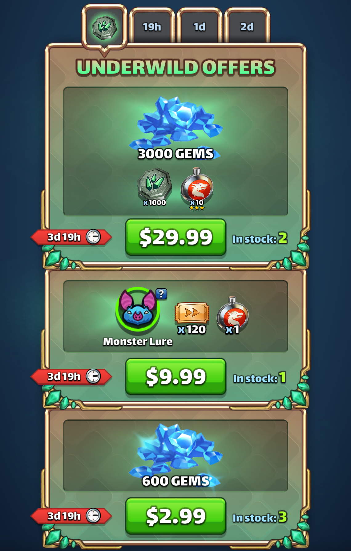 Underwild Calendar Day 1